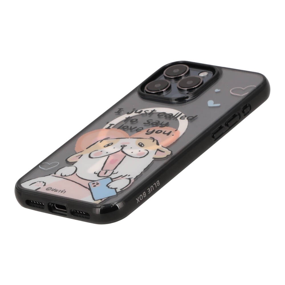 Blue Box x หมาจ๋า เคส iPhone 15 Pro Max with Magsafe Called To Say I Love You Clear