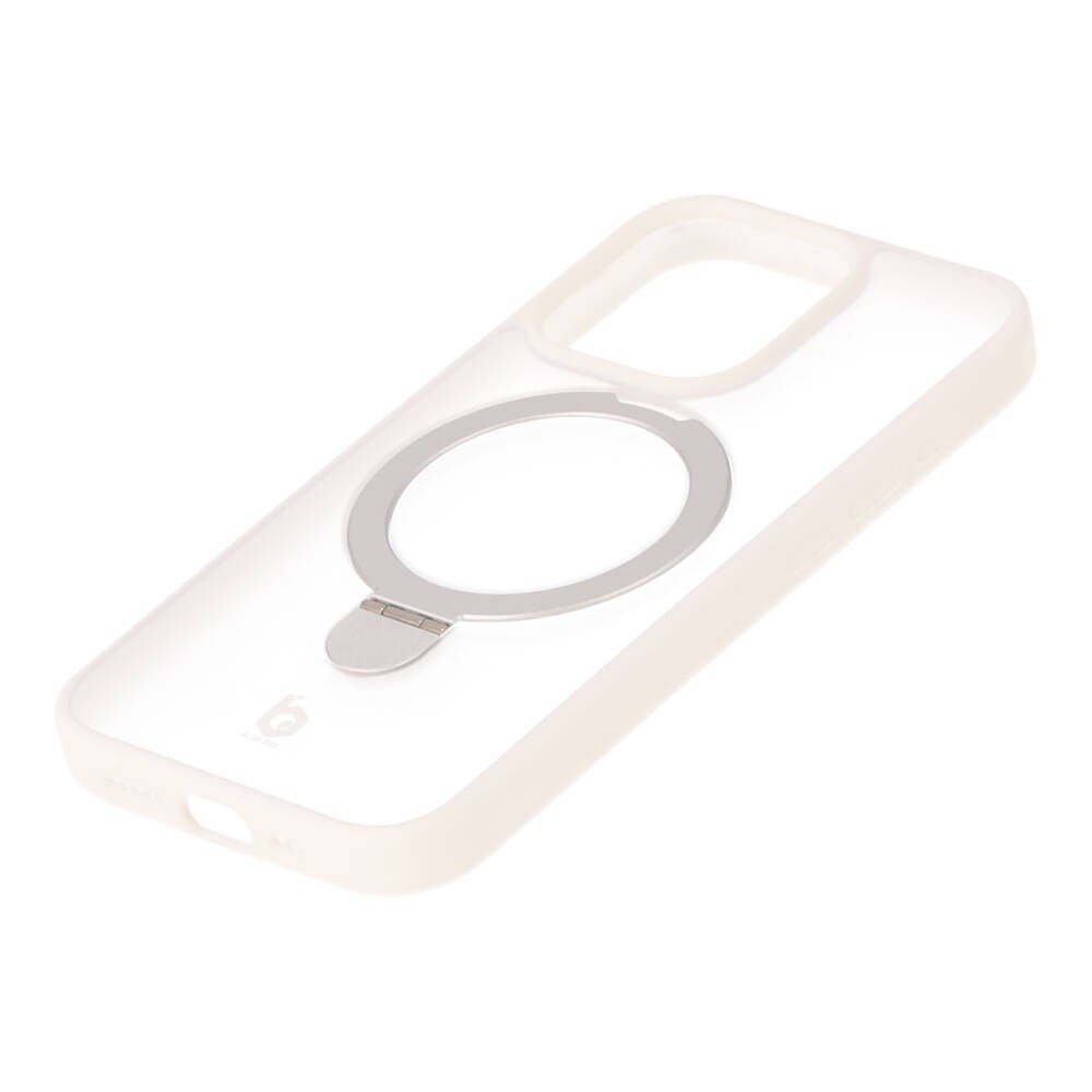 เคส Blue Box iPhone 15 Pro Matte Clear magnetic ring White