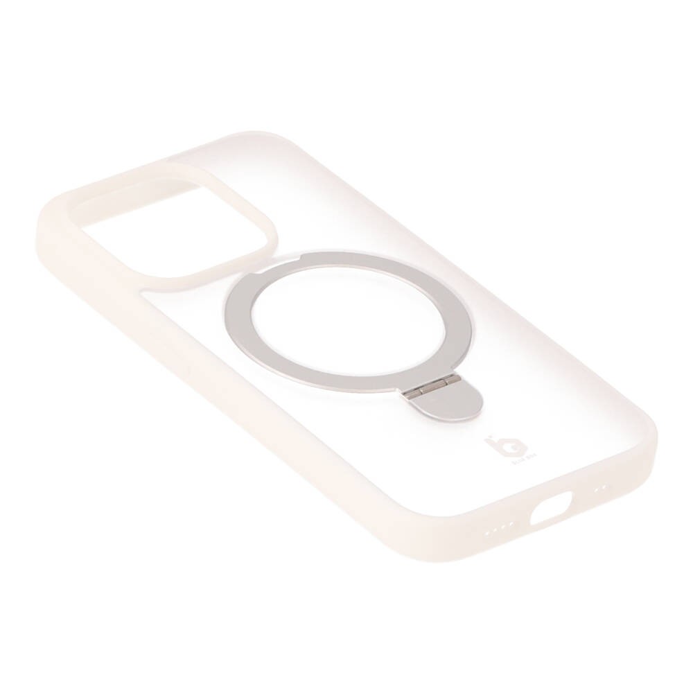 เคส Blue Box iPhone 15 Pro Matte Clear magnetic ring White