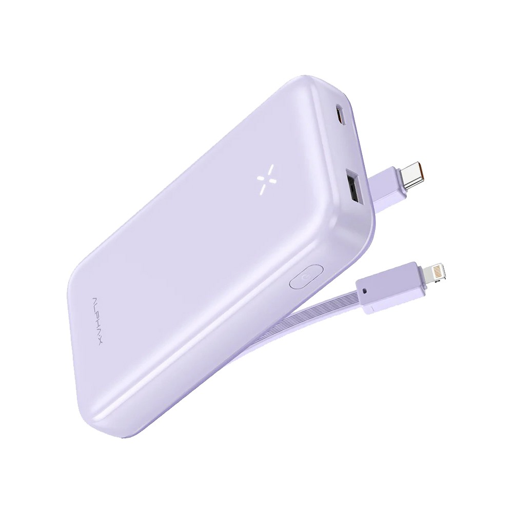 พาวเวอร์แบงค์ ALPHA 10,000 mAh PD20W Purple