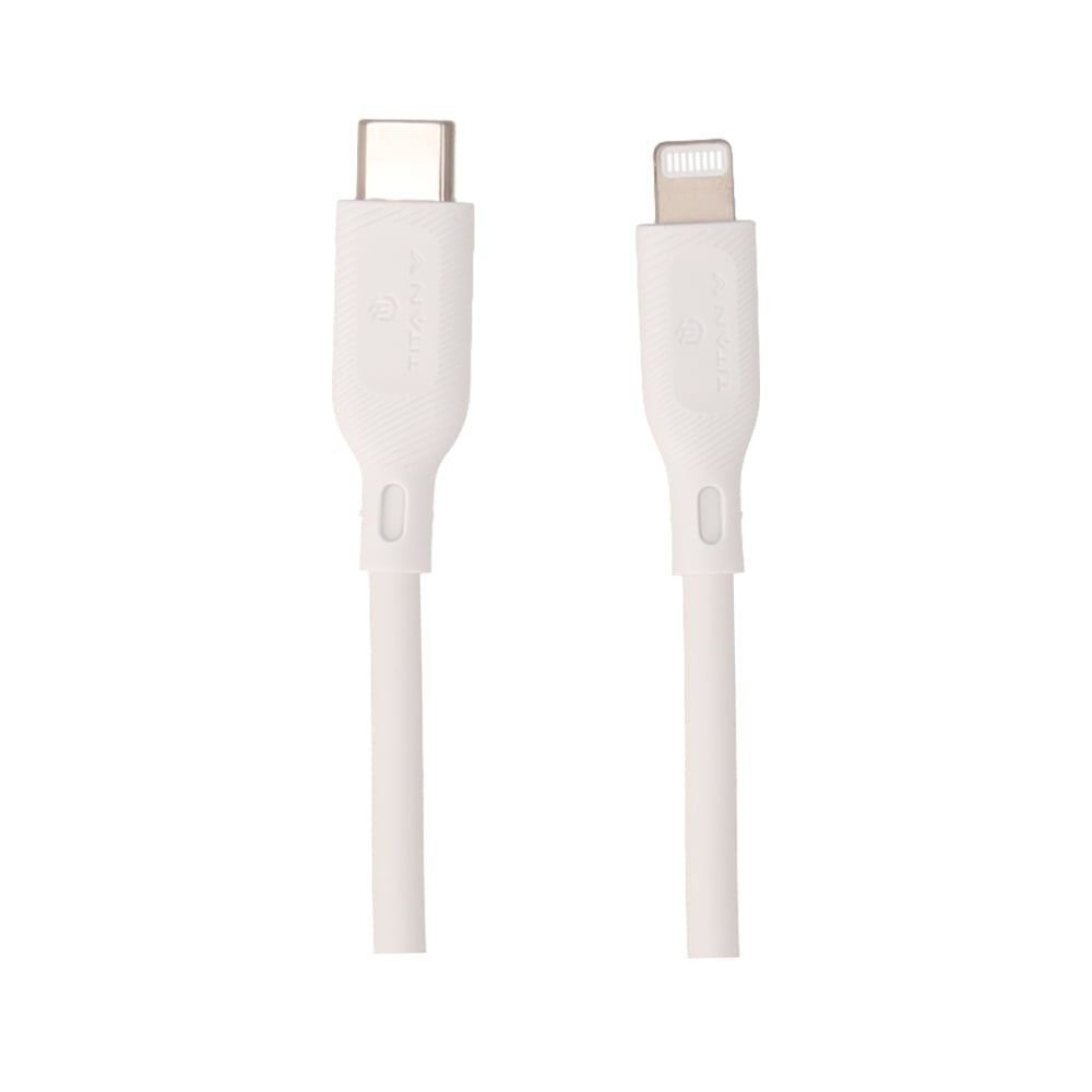 สายชาร์จ TITANV USB-C to Lightning Cable Basic 3A/60W Super Fast Charge (MFI) 1.2M White (TI-C05)