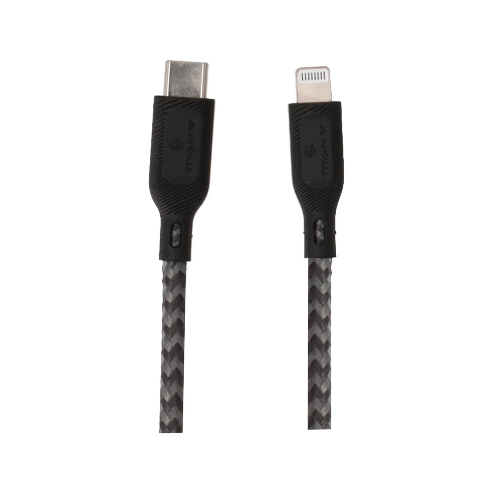 สายชาร์จ TITANV USB-C to Lightning Cable Nylon 3A/60W Super Fast Charge (MFI) 1.5M Balck (TI-C06)