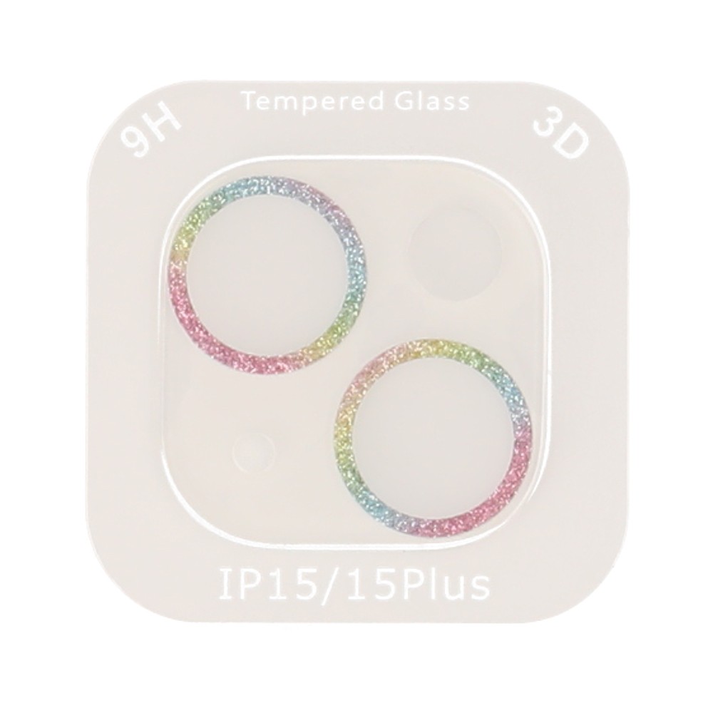 ฟิล์มกันเลนส์ TECHPRO Camera Full Lens iPhone 15/15 Plus Rainbow