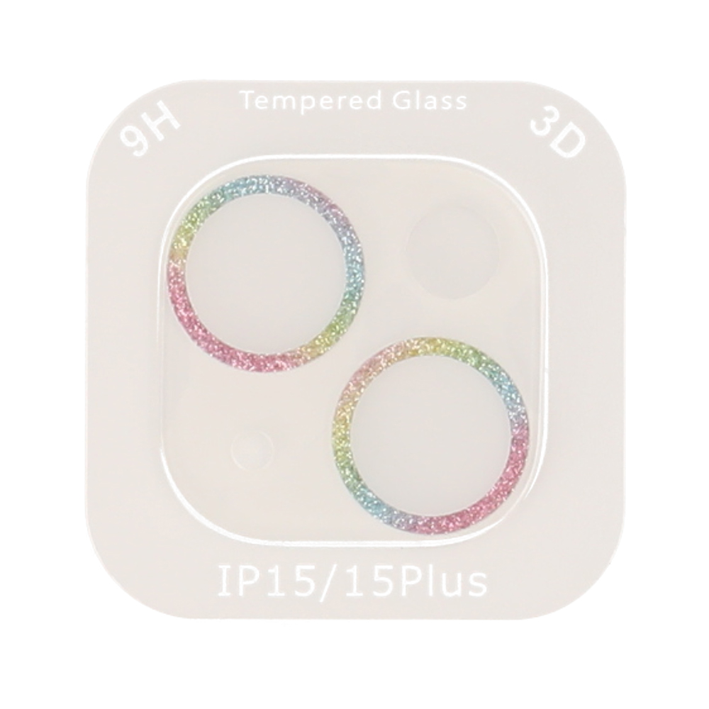ฟิล์มกันเลนส์ TECHPRO Camera Full Lens iPhone 15/15 Plus Rainbow