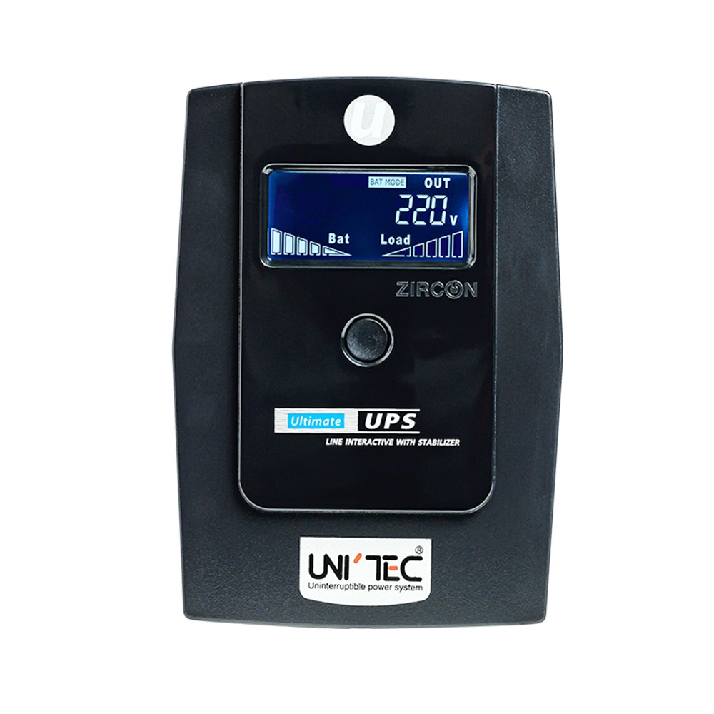 เครื่องสำรองไฟ UNITEC UPS ULTIMATE 1000VA/550W, Digital Display
