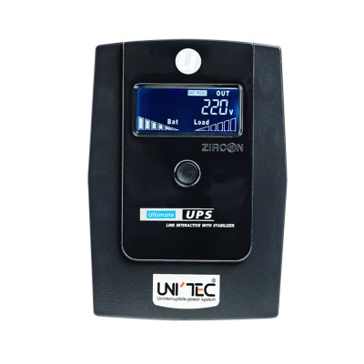 เครื่องสำรองไฟ UNITEC UPS ULTIMATE 1000VA/550W, Digital Display