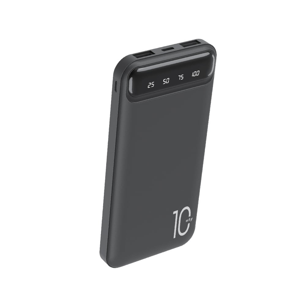 พาวเวอร์แบงค์ WHY 10,000 mAh PB-102E Cyber Black