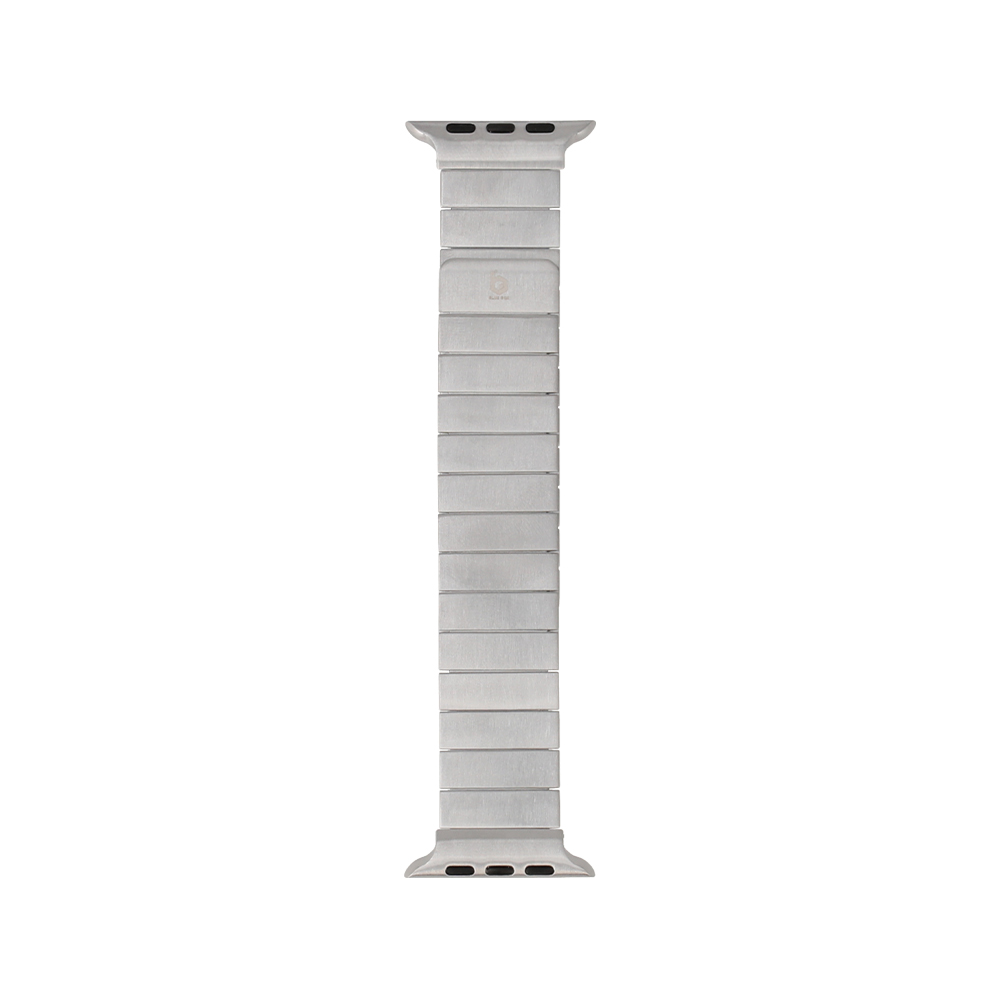 Blue Box สาย Apple Watch Strap Series 6,7,8,9,SE1,SE2,Ultra (44/45/49mm) Metal Liner Tile Silver
