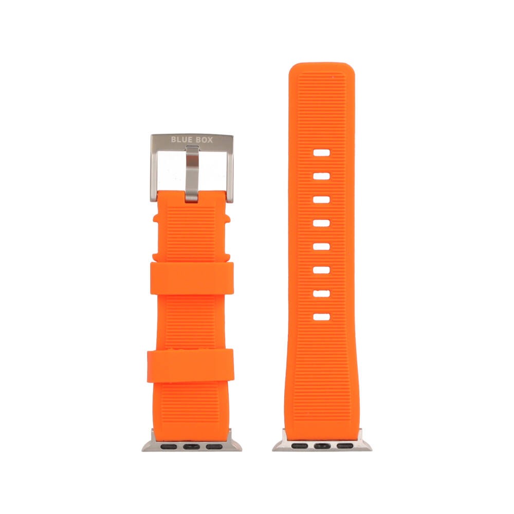 Blue Box สาย Apple Watch Strap Series 6,7,8,9,SE1,SE2 (40/41mm) Rubber Orange