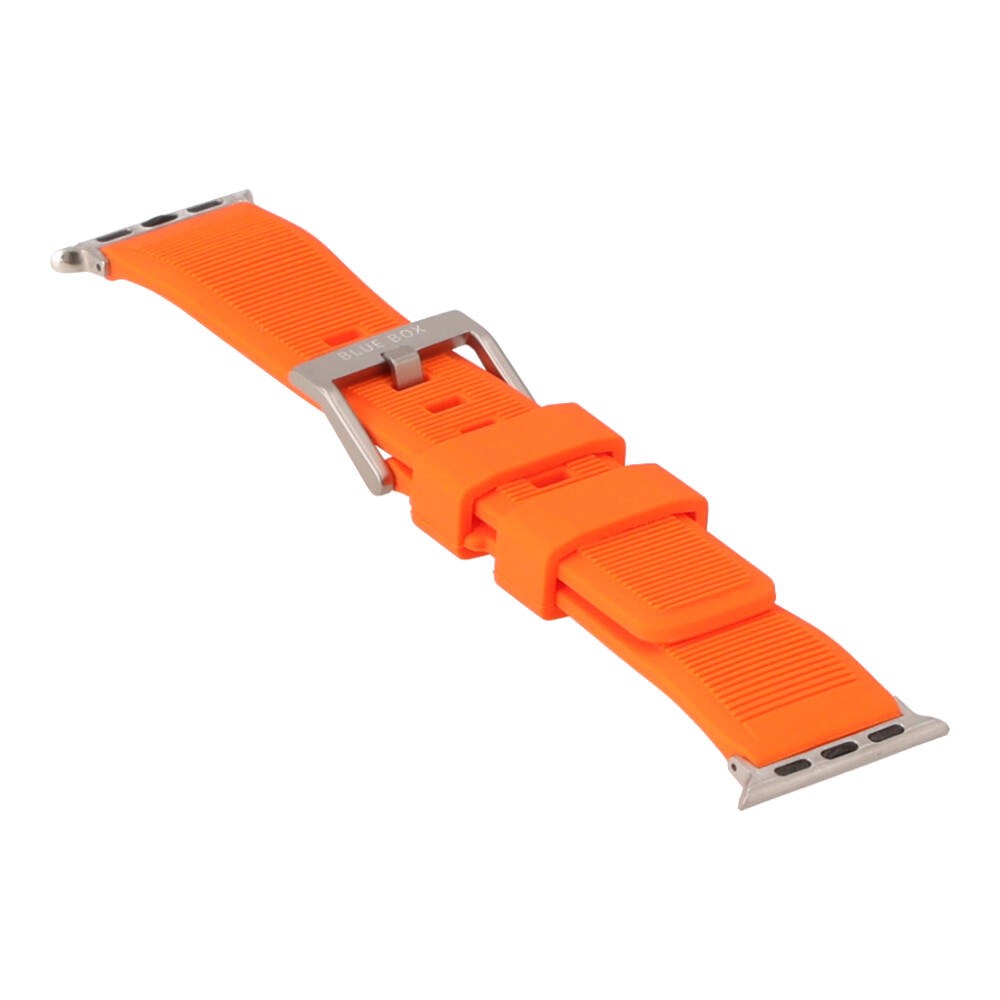 Blue Box สาย Apple Watch Strap Series 6,7,8,9,SE1,SE2 (40/41mm) Rubber Orange