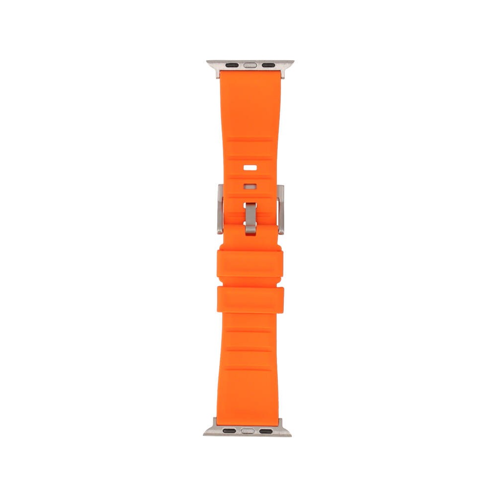 Blue Box สาย Apple Watch Strap Series 6,7,8,9,SE1,SE2,Ultra (44/45/49mm) Rubber Orange