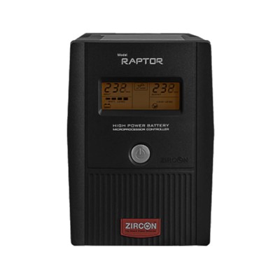 เครื่องสำรองไฟ ZIRCON UPS Raptor-1000VA/550W