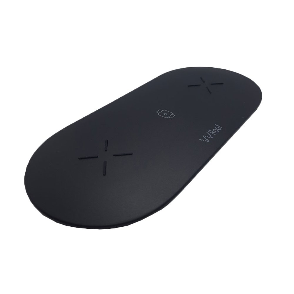 แท่นชาร์จไร้สาย Wroof Wireless Charger Pad 10W/2.5W 3in1 Black