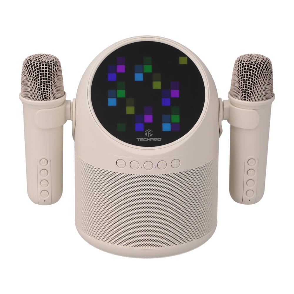 ลำโพงบลูทูธ TECHPRO Pixel II Karaoke White