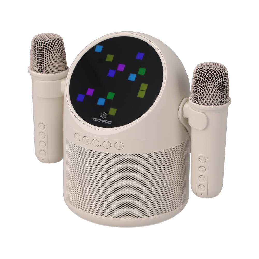 ลำโพงบลูทูธ TECHPRO Pixel II Karaoke White