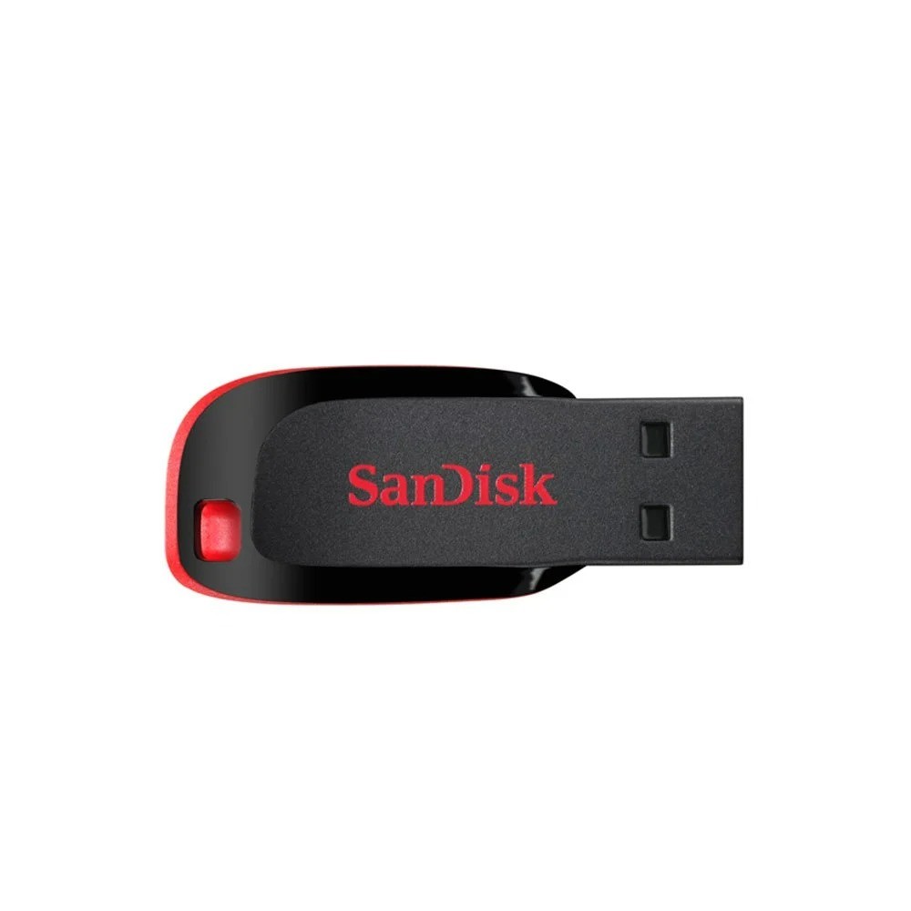 แฟลชไดร์ฟ SanDisk USB Drive Cruzer Blade 128GB Black (SDCZ50-128G-B35)