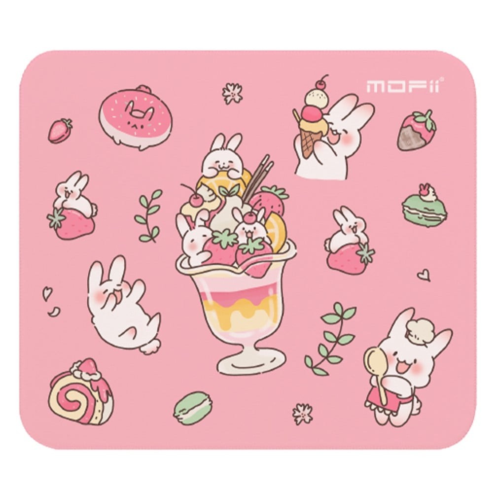 แผ่นรองเมาส์ MOFii Mouse Pad PANCAKE Bunny Pink