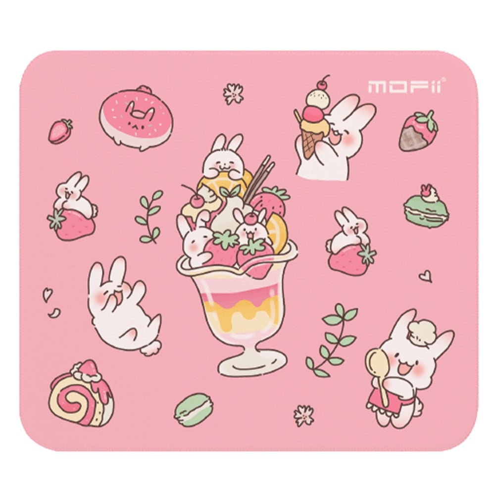 แผ่นรองเมาส์ MOFii Mouse Pad PANCAKE Bunny Pink