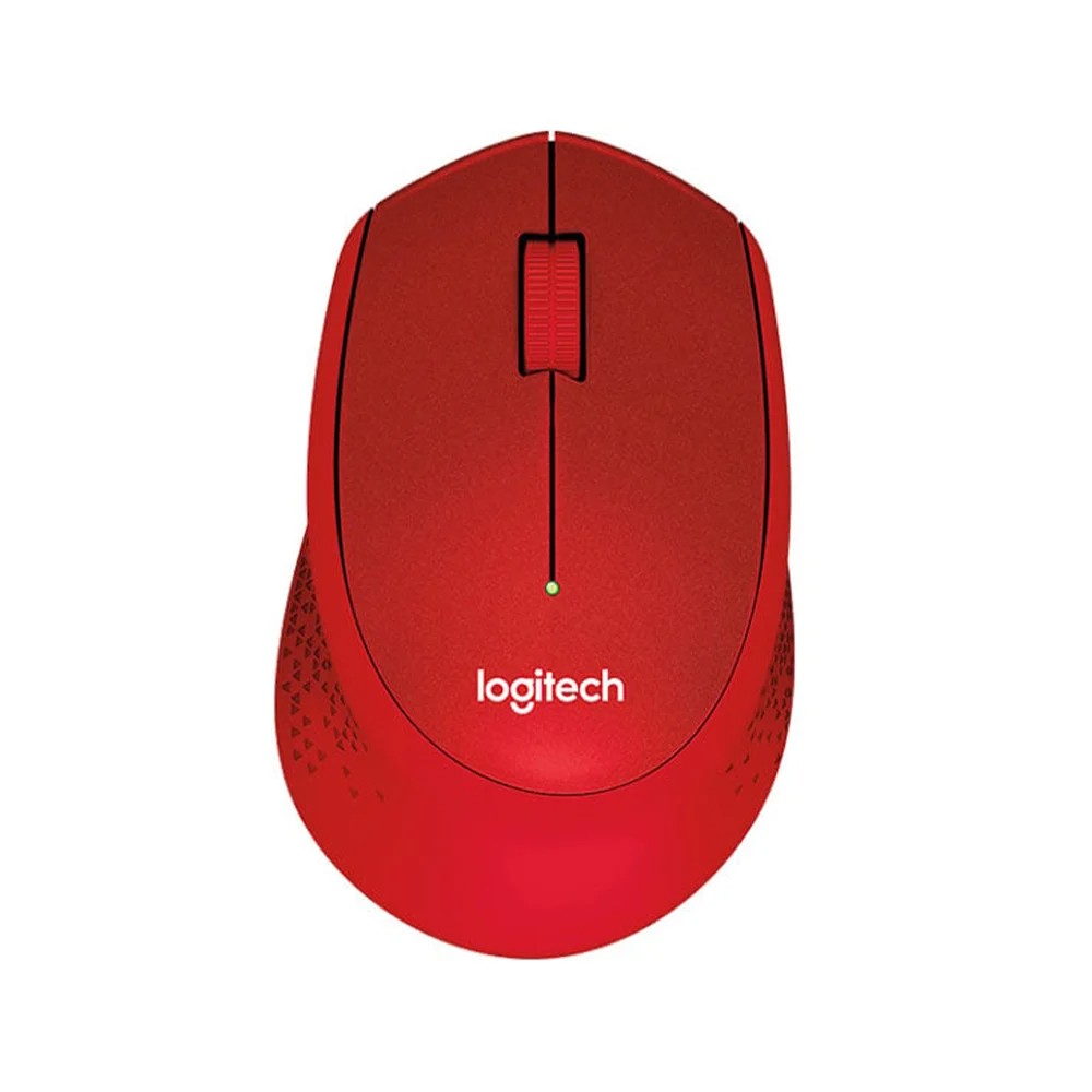 เมาส์ไร้สาย Logitech Wireless Mouse Silent Plus M331 Red