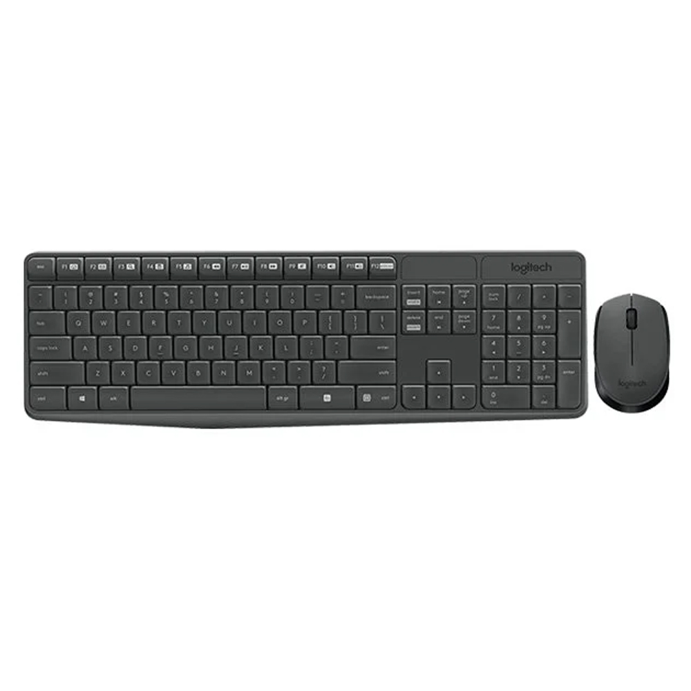 เมาส์และคีย์บอร์ดไร้สาย Logitech Wireless Mouse + Keyboard MK235 (TH/EN)