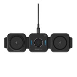 ที่ชาร์จไร้สาย AMAZINGthing 3-in-1 Wireless Charger Foldable Magnetic Pad 15W Explorer Pro Mag Black