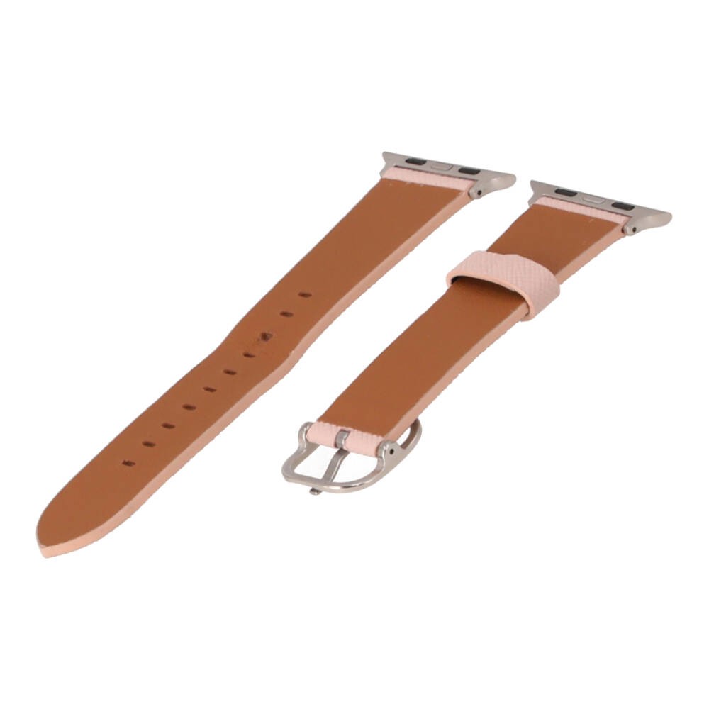 Blue Box สาย Apple Watch Strap Series 6,7,8,9,SE1,SE2,Ultra (44/45/49mm) PU Saffiano Pastel Pink #023