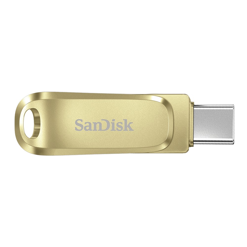 แฟลชไดร์ฟ SanDisk Ultra Dual Drive Luxe USB Type-C 512GB Gold (SDDDC4-512G-G46GD)