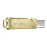 แฟลชไดร์ฟ SanDisk Ultra Dual Drive Luxe USB Type-C 512GB Gold (SDDDC4-512G-G46GD)