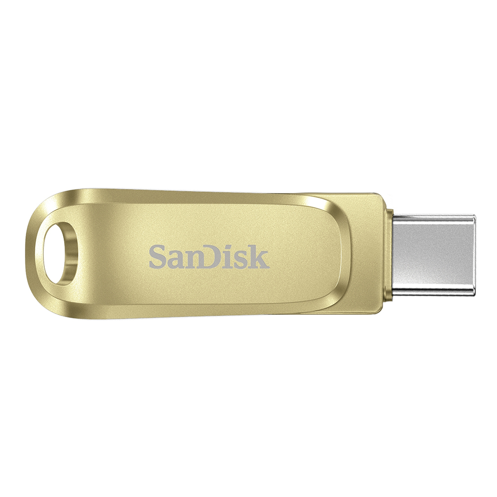 แฟลชไดร์ฟ SanDisk Ultra Dual Drive Luxe USB Type-C 256GB Gold (SDDDC4-256G-G46GD)