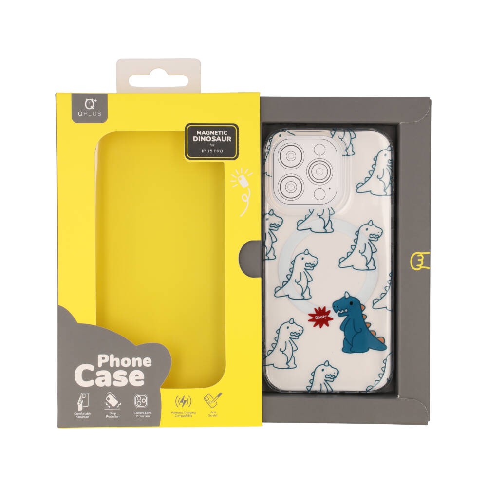 เคส QPLUS iPhone 15 Pro with Magsafe Dinosaur