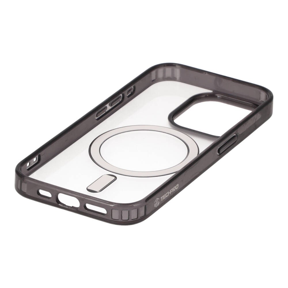 เคส TECHPRO iPhone 15 Pro with Magnetic Black Shading bumper