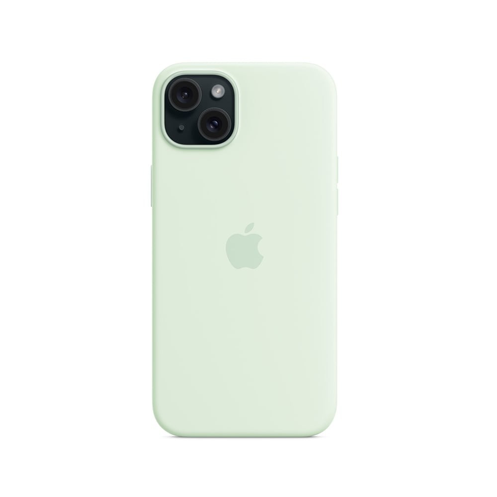 Apple iPhone 15 Silicone Case with MagSafe - Soft Mint