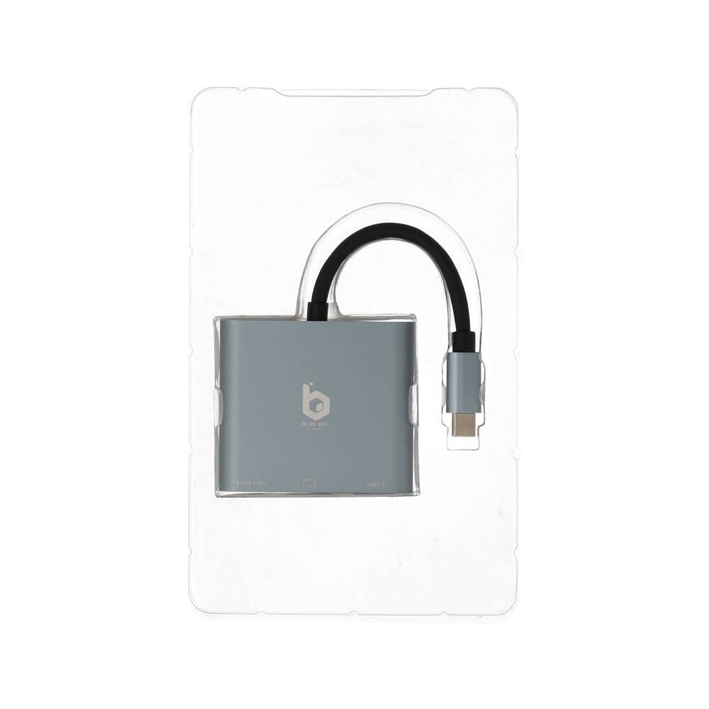 Blue Box 3-in-1 USB Type-C Hub Silver Grey