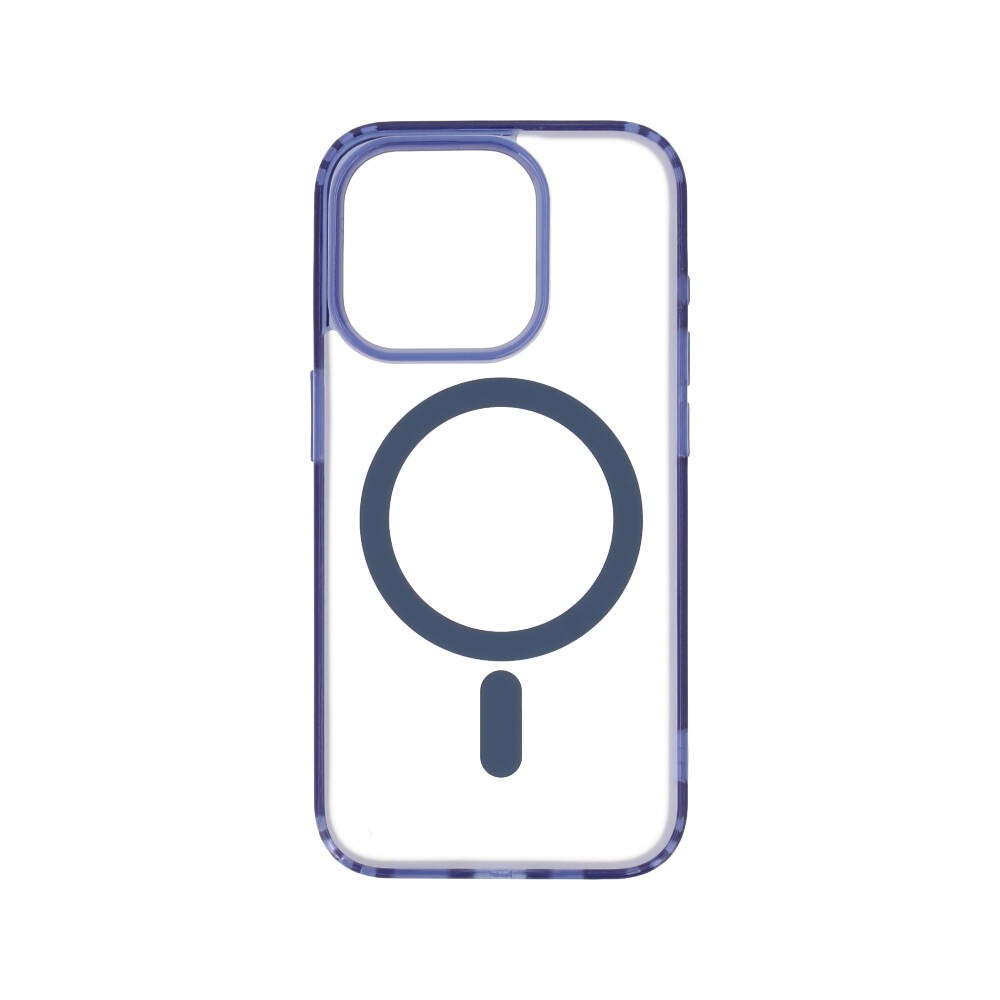 เคส TECHPRO iPhone 15 Pro with Magnetic Black Shading Blue bumper