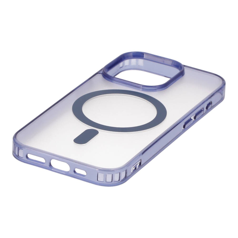 เคส TECHPRO iPhone 15 Pro with Magnetic Black Shading Blue bumper