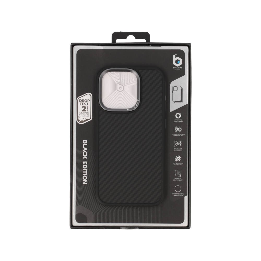 เคส Blue Box iPhone 15 Pro with Magsafe Kevlar Black bumper