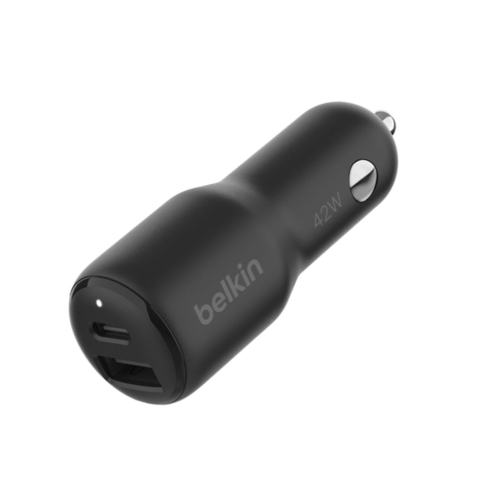 ที่ชาร์จแบตในรถ Belkin Car Charger 1 USB-A / USB-C Black