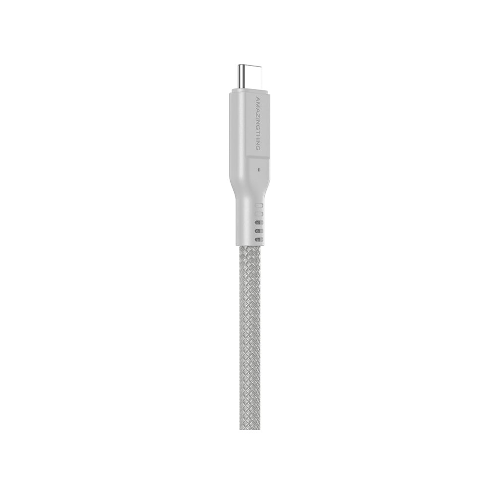 สายชาร์จ AMAZINGthing USB-C to USB-C Cable 240W Thunder Pro 1.2M Titan Gray