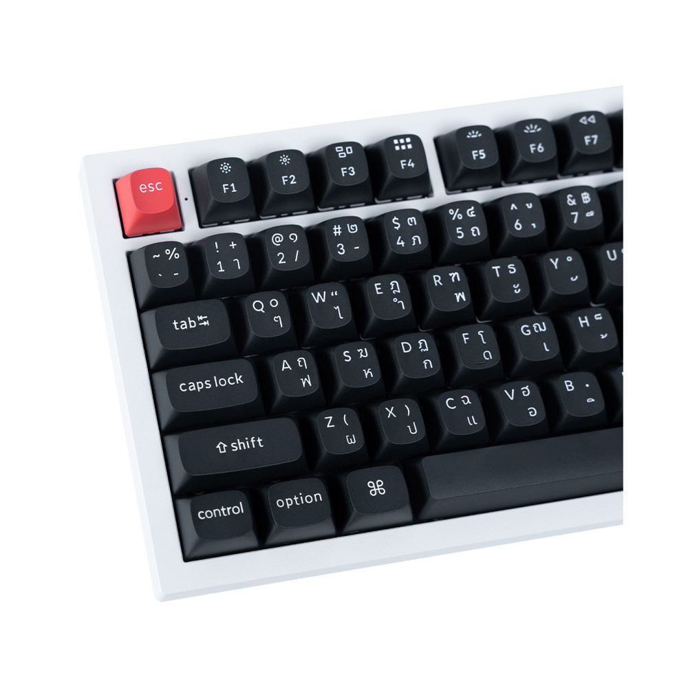 คีย์แคป Keychron Keycap OSA-Profile Thai layout Black (141keys ...