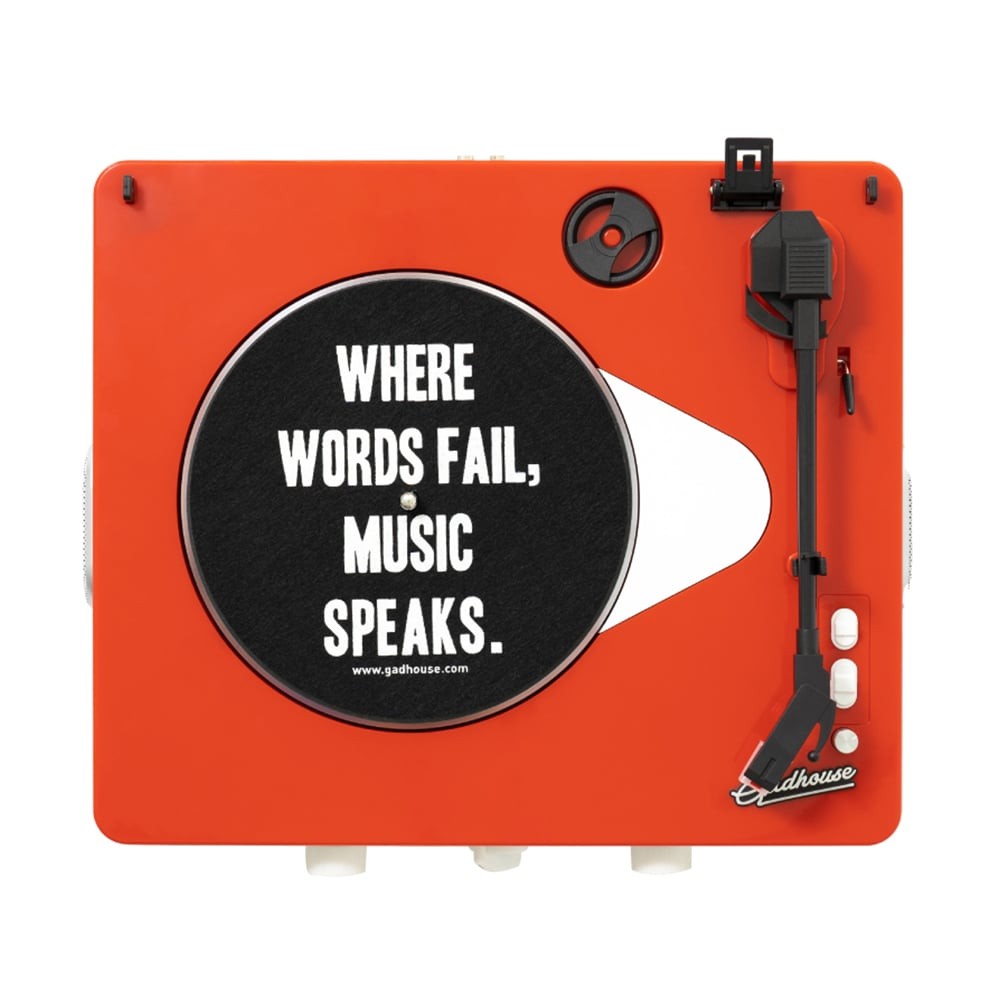 เครื่องเล่นแผ่นเสียง GadHouse Brad Retro MK II Tangerine