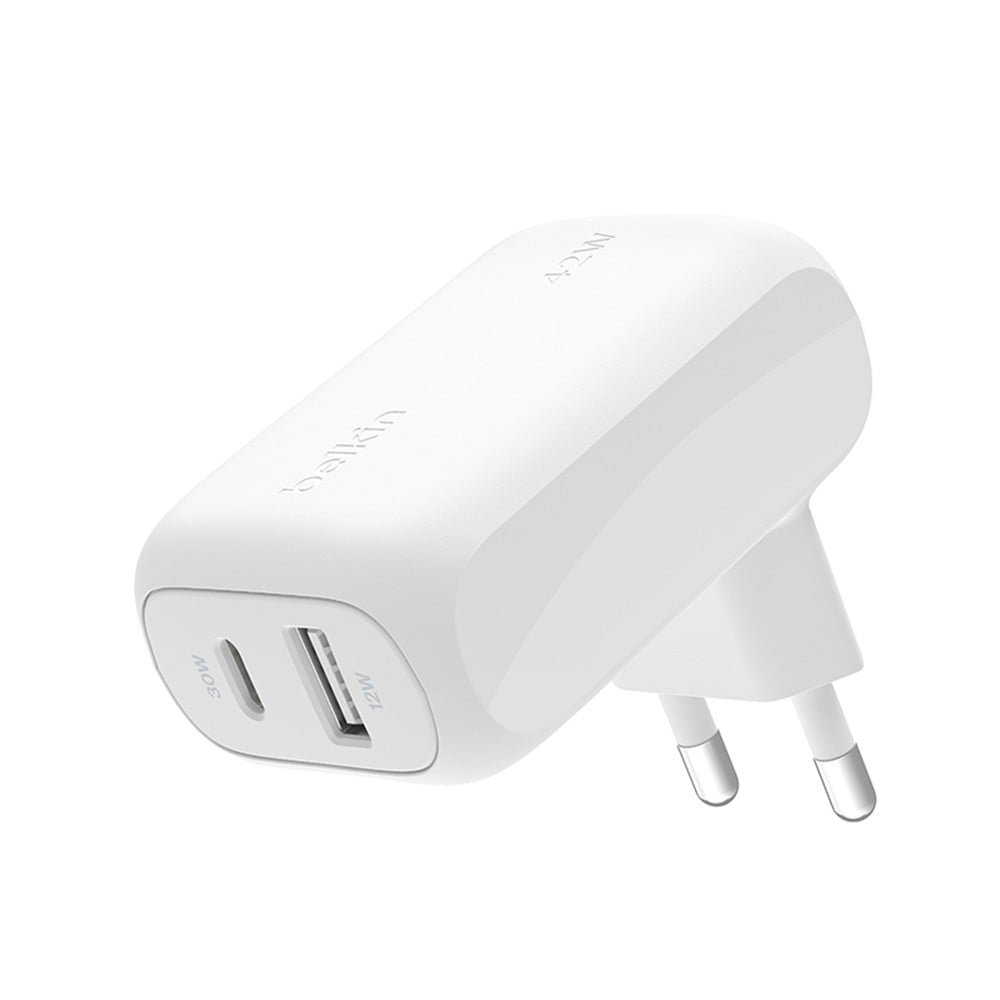 อะแดปเตอร์ Belkin Wall Charger 42W 1 USB-A / 1 USB-C White