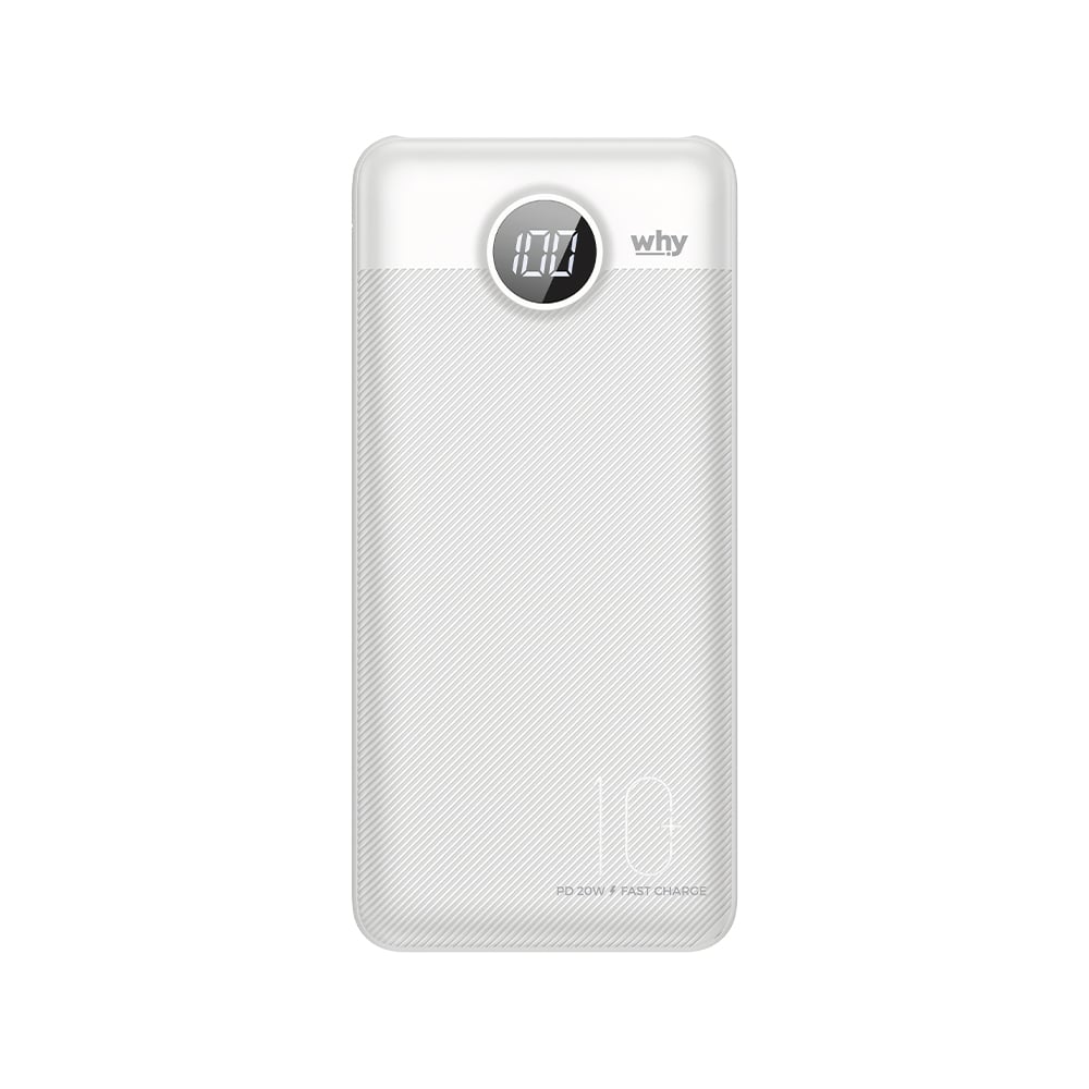 พาวเวอร์แบงค์ WHY 10,000 mAh PB-105E Fuji White