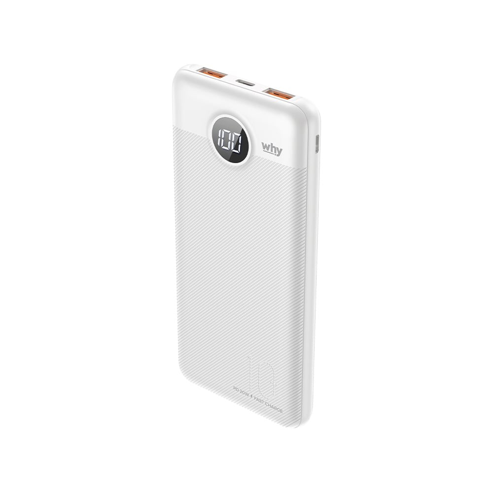 พาวเวอร์แบงค์ WHY 10,000 mAh PB-105E Fuji White