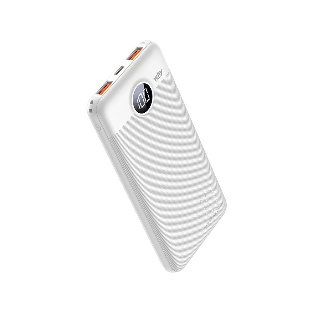 พาวเวอร์แบงค์ WHY 10,000 mAh PB-105E Fuji White