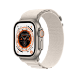 Apple Watch Ultra GPS + Cellular 49mm Titanium Case with Starlight Alpine Loop - Large