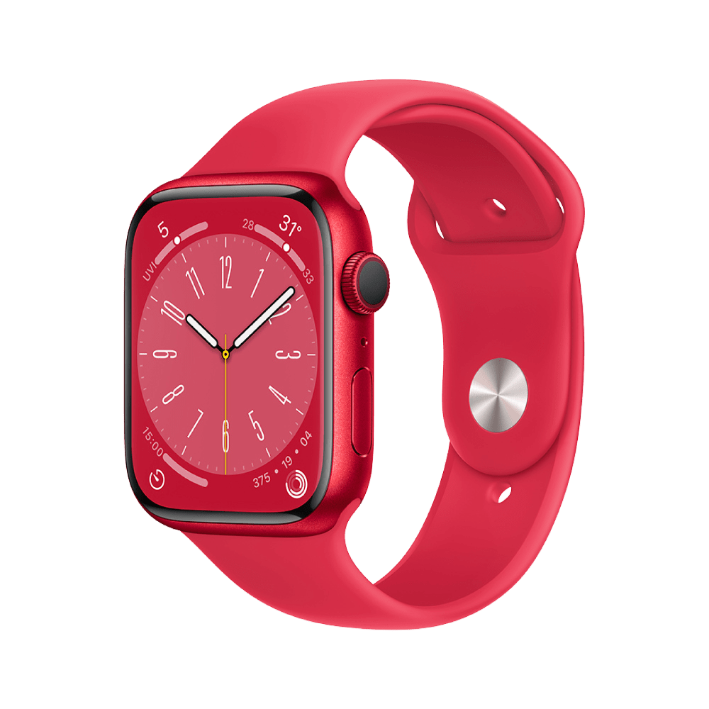 Apple Watch Series 8 GPS 45mm (PRODUCT)RED Aluminium Case with (PRODUCT)RED Sport Band