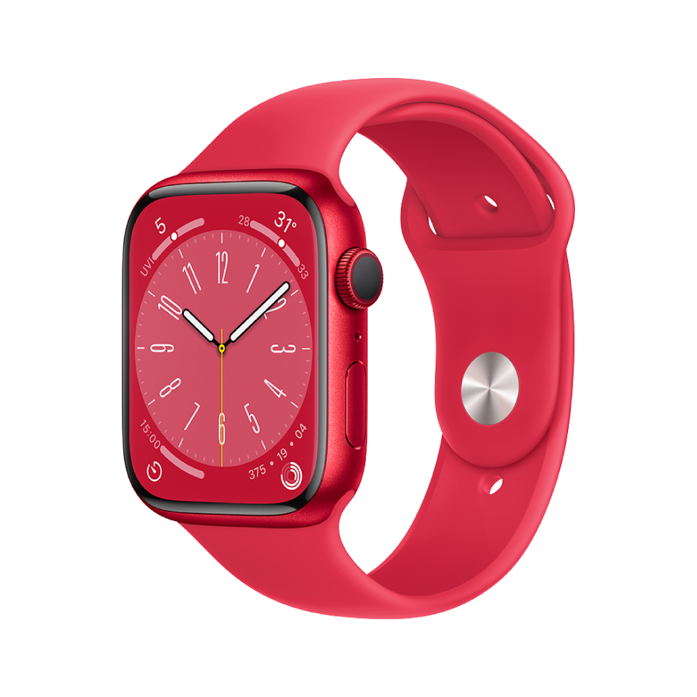 Apple Watch Series 8 GPS 45mm (PRODUCT)RED Aluminium Case with (PRODUCT)RED Sport Band