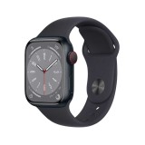 Apple Watch Series 8 GPS + Cellular 41mm Midnight Aluminium Case with Midnight Sport Band