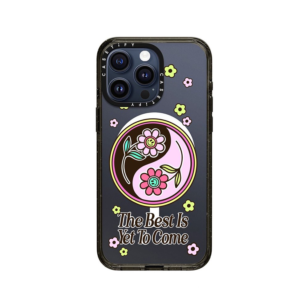 เคส Casetify iPhone 15 Pro Max Re/CASETiFY Impact Magsafe Funkie YinYang by The Funkie Flower