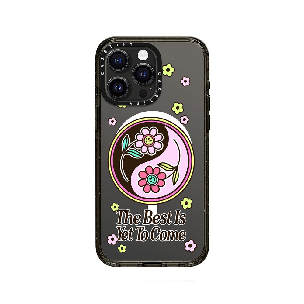 เคส Casetify iPhone 15 Pro Max Re/CASETiFY Impact Magsafe Funkie YinYang by The Funkie Flower
